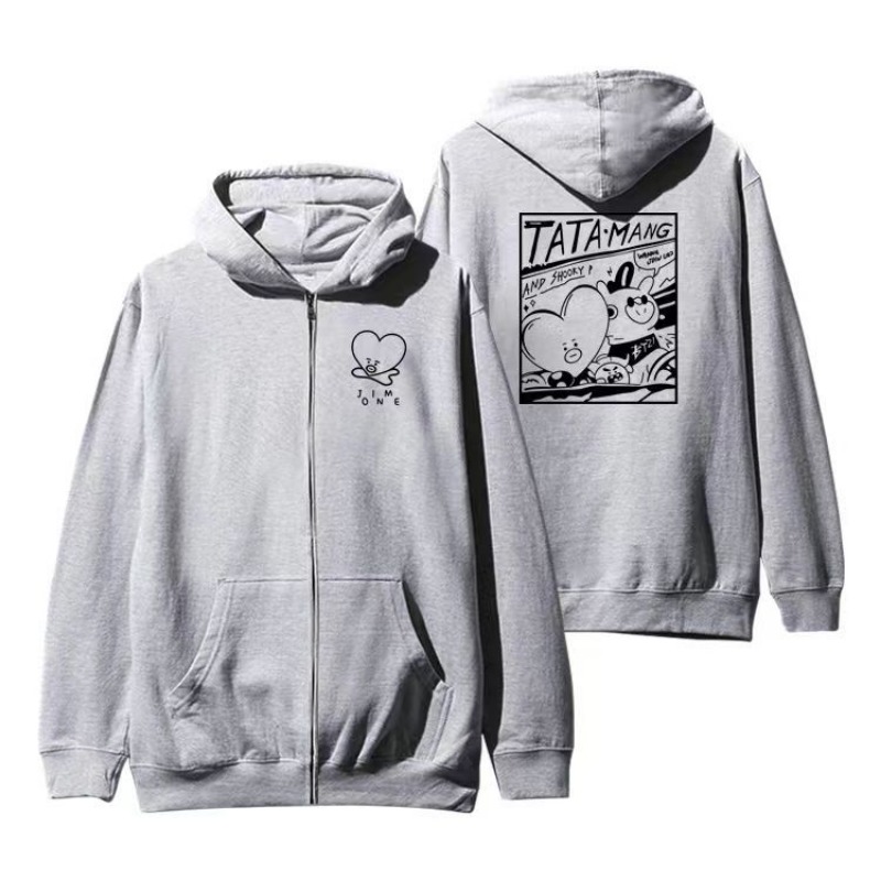 Tippet Line - 카와이 BT21 스웨트셔츠 후디 봄 가을